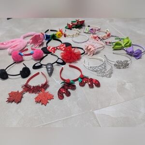 2/$70 Girls Headbands & Tiaras Lot Minnie Bunny Unicorn LOL Princess 20+ Pcs